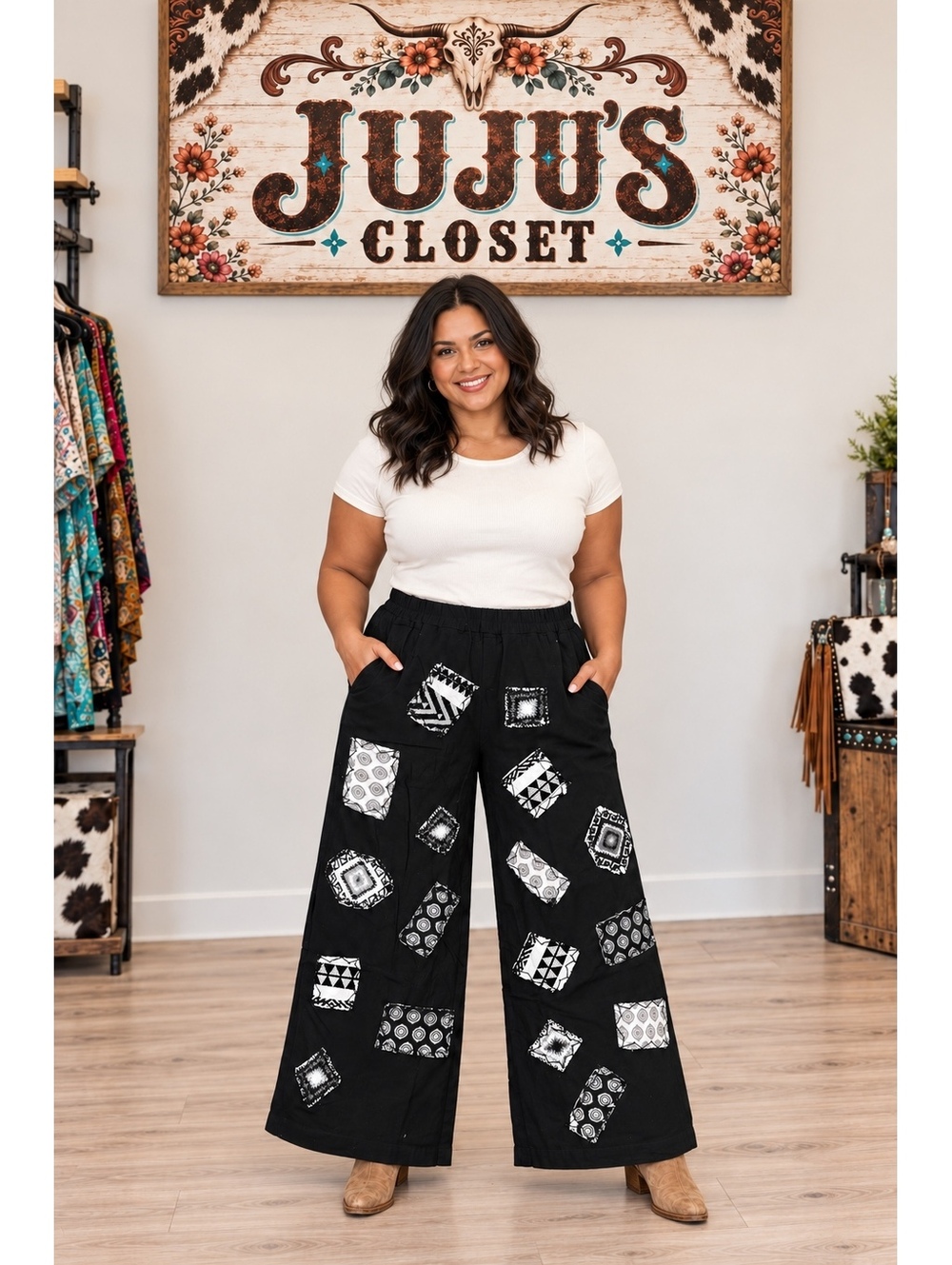 NEW Jaded Gypsy “The Pieces Fit” Pants – Size L/XL
